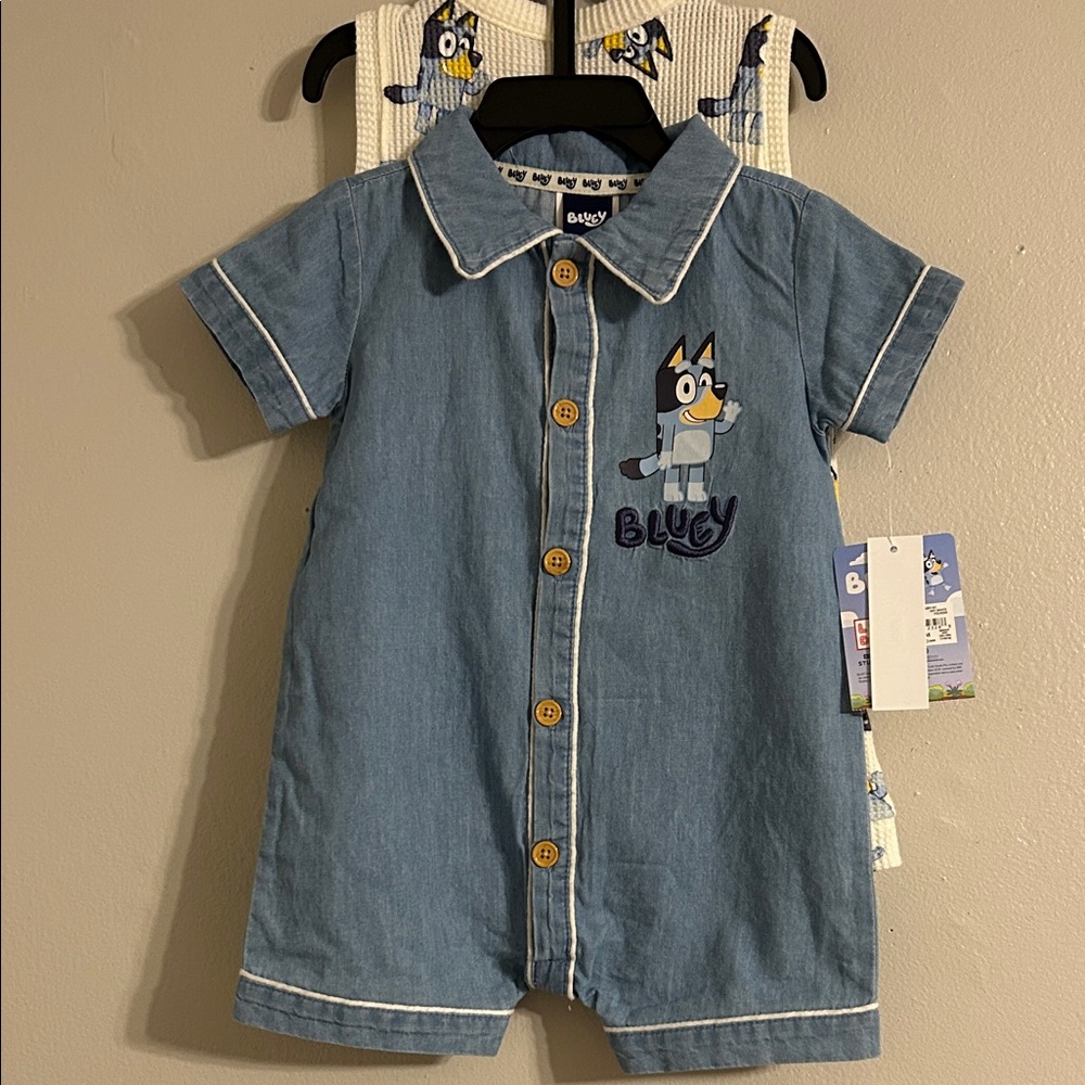 Kids Bluey 6-9m 2 pack Romper